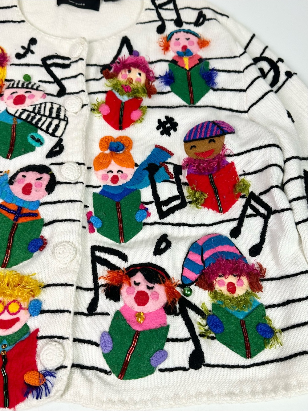 Michael Simon VINTAGE 1990s 3D Carole’s Sweater XL - Picture 6 of 11
